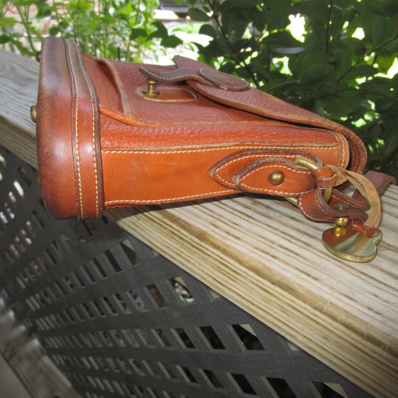 Vintage Dooney & Bourke Burnt Orange All Weather Leather Bag USA - Picture 10 of 14